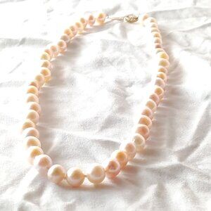 Pearl Necklace with 14K clasp